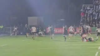 George Horne incredible skills. Burns Max Malins. Glasgow Warriors rugby v Saracens, 18th Jan 2026