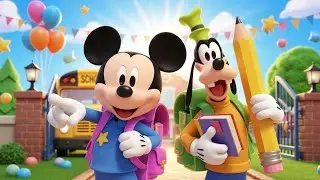 Mickey & Goofy&rsquo;s First Day of School 🎒 | Happy Kids Cartoon