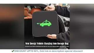 EV Charging Cable Storage Bag Electric Car Charger Box Charging Organizer Jumper Cable Bag Waterproo