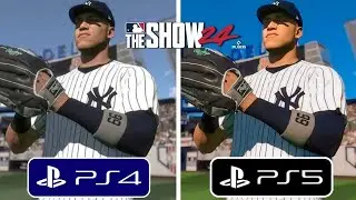 Сравнение графики MLB The Show 24 на PS4 и PS5