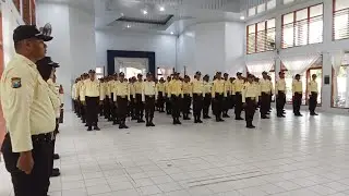 Kegiatan hari terakhir dalam pelatihan satpam Gada Madya V dan Gada Pratama XI di BPMP Sultra 