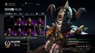 For Honor valkyrie reputation 6 Heroic gear over view