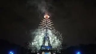 Paris Bastille Day 2025 full 4k footage Eiffel Tower fireworks 14 July 2025 - Part 1