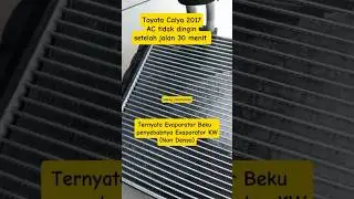 Calya AC tidak dingin setelah jalan lama/penyebab Evaporator beku/ganti Evap Calya/#Calya #denso