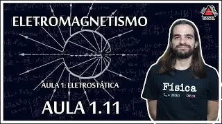 Eletromagnetismo - Ex. 4: fio finito carregado com princípio da superposição - Aula 1.11