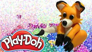 PlayDoh ideas for kids - How to make a cute fox - PlayDoh fox - (Playdoh ile Tilki nasıl yapılır)