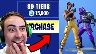 I Bought ALL 100 TIERS !! ... Fortnite SEASON 8 BATTLE PASS UNLOCKED!