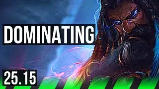 UDYR vs MORGANA (JGL) | 43k DMG, 6 solo kills, 15/4/12, 600+ games, Dominating | KR Master | 25.15