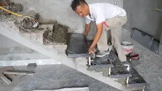 Techniques Install Of Indoor Granite Stairs - Complete Stair Step By Step Modern