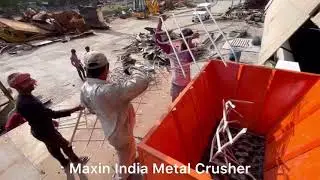 Metal Scrap shredding Machine, Iron Shredding, Iron Crushing, #Scrapmetalshredder, #Metalcrushing,