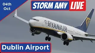 🔴Storm Amy Live | Dublin Airport | High Winds #aviation #planespotting #stormamy #live #airplane