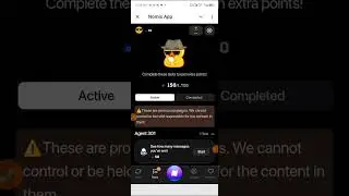 NOMIS SCORE: HOW TO MINE/MINT/FARM NOMIS SCORE. AQUA PROTOCOL/CATS. TELEGRAM WALLET