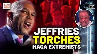 Jeffries SMACKS MAGA Repubs meeting chief insurrectionist Trump, HIJACKING NDAA, extremist ideology