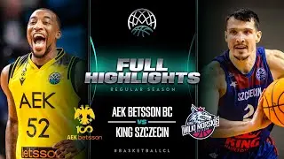AEK BETSSON BC v King Szczecin | Full Game Highlights | #BasketballCL 2023-24