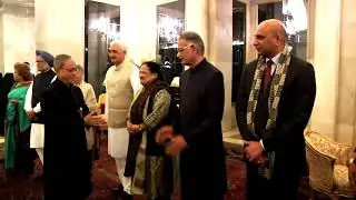 President Mukherjee hosts dinner to the Governors at Rashtrapati Bhavan