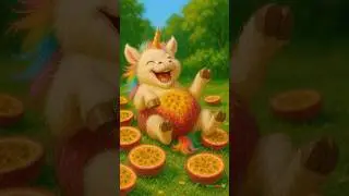 Unicorn Bites Passionfruit & BECOMES It! 🦄#AIShorts #ai #unicorn #magic #ai短片 #aigenerated #магия