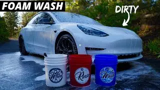 Грязная Tesla впервые за несколько месяцев помыта! &mdash; Удовлетворительный внешний вид автомобиля / РОЗЫГРЫШ АВТОМОБИЛЬНЫХ ДЕТАЛЕЙ!