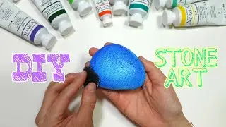Stone Painting | Dolphin, Landscape Painting | Healing Art | Acrylic Art | Stone Art