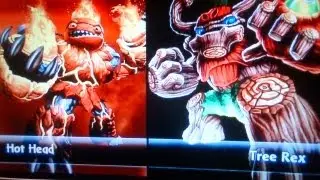 SKYLANDERS GIANTS HOT HEAD VS TREE REX