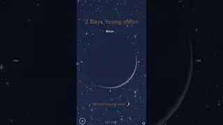 moon 🌙 waxing crescent moon  young moon #shrots #telescope #astro