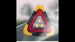 LED Triangle Work Light Triangle Emergency Light Solar Charging Car Floodlight