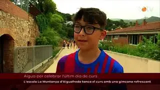 VOTV- L'escola La Muntanya d'Aiguafreda tanca el curs amb una gimcana refrescant