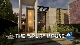 The Split House | Industrial Design Bachelor Pad | House Flipper 2