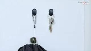 Baseus 4 PCS Strong Sticky Earphone Wall Hook Data Car Storage Hanger - Banggood Tool Sets