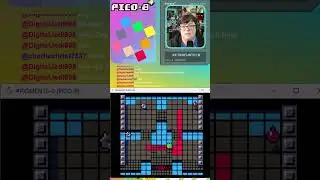 В этой игре вращающиеся предметы тебя уничтожат #челлендж #pico8