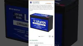 Potencia de salida de la Bater&iacute;a es de 98 Watios m&aacute;ximo ! Ojo... !