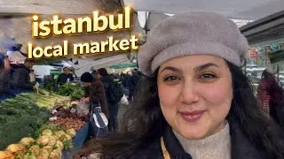 grocery shopping haul vlog - cheap farmer's market in istanbul