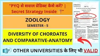 (B.Sc. Sem-5) DIVERSITY OF CHORDATES AND COMPARATIVE-ANATOMY #zoology  #dbrau #agrauniversity