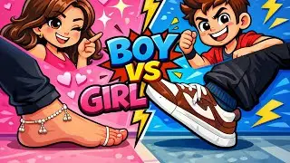 Girl Barefoot vs Boy Shoes 😱 | Power Test Challenge | Shocking Result