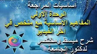 اساسيات المراجعة 💻ترم رابع🎓 شرح مبسط ومختصر للوحدة الاولى المفاهيم الأساسية لدكتور الجامعة