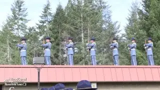 21 gun salute at WSP Fallen Trooper Memorial