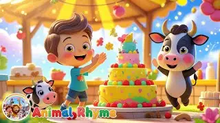Pat-a-Cake Moo Moo Version | Jack&rsquo;s Viral Animal Bakery | Baking Song