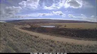 Fish Pond Construction Near Pinedale, WY Time-lapse!
