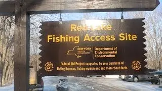 Ice Fishing Red Lake, Theresa New York!!