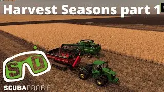 FS19 Nebraska Lands Harvest season part 1.