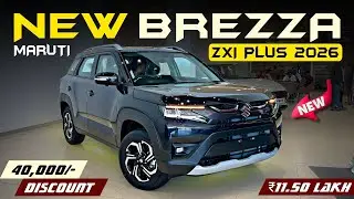 New Maruti Brezza Zxi Plus Top Model Black 2026🔥 | Brezza On Road Price | Features Detail Review. 