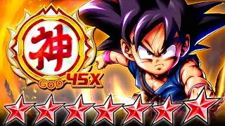 (Dragon Ball Legends) PATH TO POWER KID GOKU LEADS THE CHARGE TO GOD RANK #45!