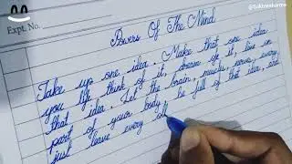 Simple Handwriting With Ball Pen |EasyCalligraphy Writing |