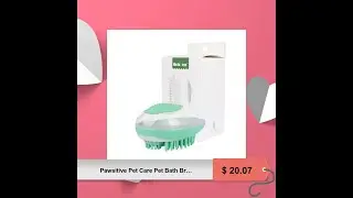 Pawsitive Pet Care Pet Bath Brush - Massage, Cleanse, Foam Boost, Soft Silicone, Easy Grip