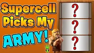 SUPERCELL PICKS MY WAR ARMY! - TH9 Live War Attacks - Clash of Clans - Random War Armies