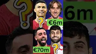 PORTUGAL vs CROATIA Starting XI Market Value Comparison #football #portugal #ronaldo #cr7 #modric