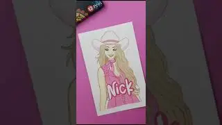 How to paint a Barbie girl with acrylic paints | Acrylic painting