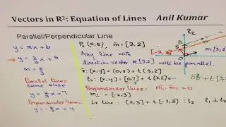 Vectors R2 Parallel and Perpendicular Lines Examples - EDEXCEL - GCSE