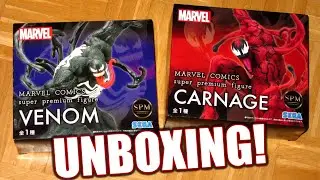 MARVEL Comics SUPER PREMIUM FIGURE VENOM & CARNAGE (SPM/SEGA) UNBOXING
