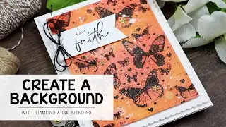 How To: Distress Ink Blended Butterfly Background | Unity Stamp Company