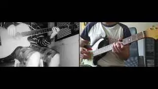 The 5.6.7.8's - Woo-hoo (cover de bajo y guitarra)